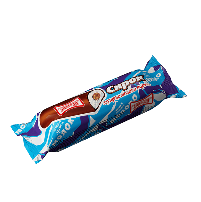 Глазурований сирок зі згущеним молоком 15% 36гр Злагода